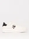 Karl Lagerfeld Man Sneakers White Size 12 Bovine Leather In White