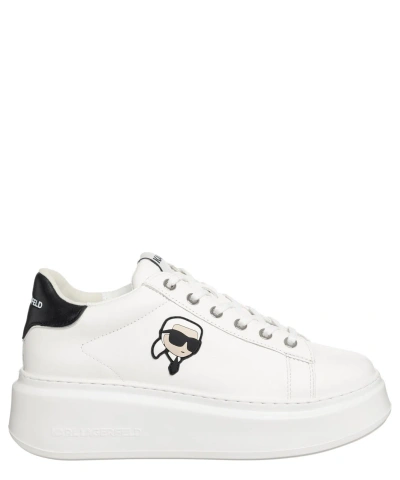 Pre-owned Karl Lagerfeld Sneakers Women Anakapri Kl63530n011 White Leather Shoes Trainers