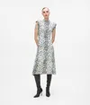 Karl Lagerfeld Snow Leopard Knit Dress In Gray