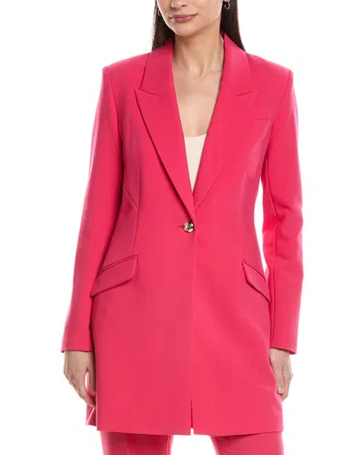 Karl Lagerfeld Solid Blazer In Pink