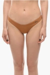 Karl Lagerfeld Solid Color Bikini Bottom With Knotted Laces