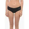 Karl Lagerfeld Solid Color Hipster Bikini Bottom With Striped Detail