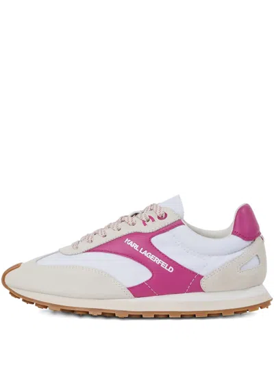 Karl Lagerfeld Sonar Logo Sneakers In White