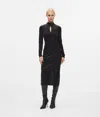 Karl Lagerfeld Sparkling Velvet Dress In Black