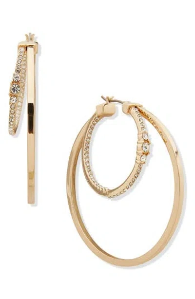 Karl Lagerfeld Split Hoop Earrings