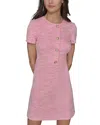 Karl Lagerfeld Spring 2025 Dress In Pink Sherbert/soft White