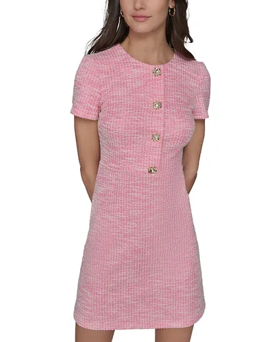 Karl Lagerfeld Spring 2025 Dress In Pink Sherbert/soft White