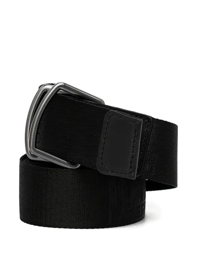 Karl Lagerfeld Square Buckle Belt In Black
