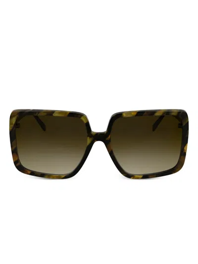 Karl Lagerfeld Square-frame Sunglasses In Green