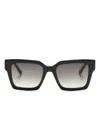 Karl Lagerfeld Square-frame Sunglasses In Black