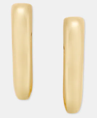 Karl Lagerfeld Square Hoop Earrings In Gold