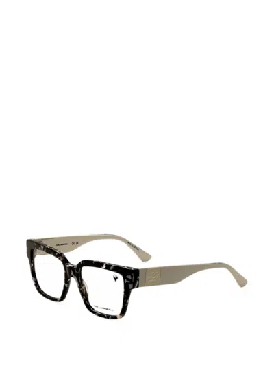 Karl Lagerfeld Square-frame Glasses In Brown
