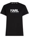 KARL LAGERFELD STACK-LOGO T-SHIRT