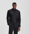 Karl Lagerfeld Stand-up Collar Shirt In Black