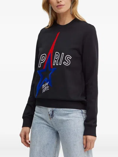 Karl Lagerfeld Star-motif Sweatshirt In Black