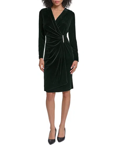 Karl Lagerfeld Stetch Dress In Green
