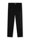 Karl Lagerfeld Straight Denim Pants In Black