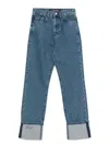 Karl Lagerfeld Straight Denim Pants In Blue