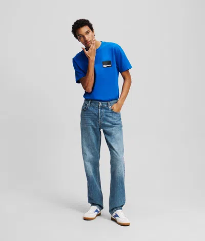 Karl Lagerfeld Straight Jeans In Blue