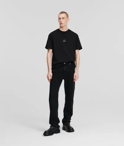 Karl Lagerfeld Straight Jeans In Black