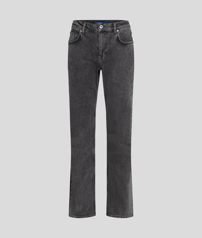 Karl Lagerfeld Straight Jeans In Black