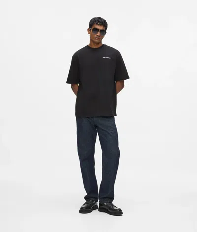 Karl Lagerfeld Straight Jeans In Black
