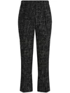 Karl Lagerfeld Boucle-hose Mit Geradem Bein In Black