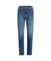Karl Lagerfeld Straight Leg Jeans In Blue