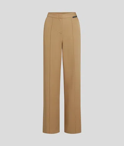 Karl Lagerfeld Straight-leg Pants In Brown