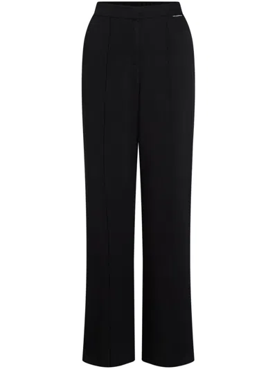 Karl Lagerfeld Straight-leg Trousers In Black