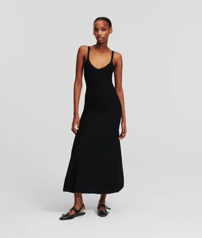Karl Lagerfeld Strappy Knit Dress