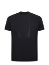 Karl Lagerfeld Geometric-pattern T-shirt In Black