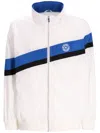 Karl Lagerfeld Stripe-detail Bomber Jacket In White