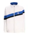 Karl Lagerfeld Stripe-detail Bomber Jacket In White