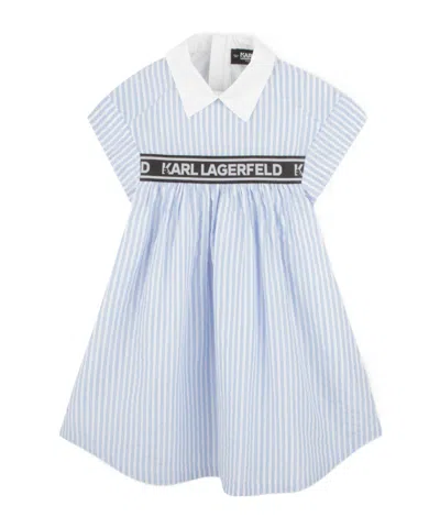 Karl Lagerfeld Striped Dress In White
