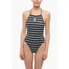 Karl Lagerfeld Striped One-piece Swimsuit