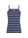 Karl Lagerfeld Striped-pattern Tank Top In Multi