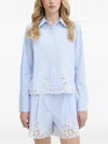 Karl Lagerfeld Striped Shirt In Blue