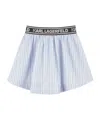 Karl Lagerfeld Striped Skirt In White