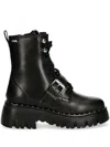 Karl Lagerfeld Kombat Roller Ankle Boots In Black