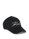 Karl Lagerfeld Stud-embellished Cap In Black