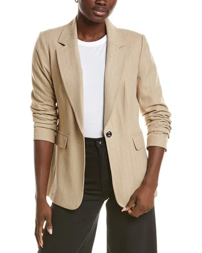 Karl Lagerfeld Studded Jacket In Brown