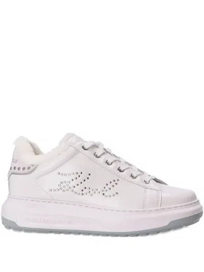 Karl Lagerfeld Sneakers Mit Nieten In White