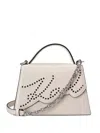 Karl Lagerfeld Studded Tote Bag In Neutral