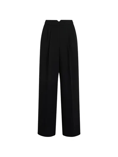 Karl Lagerfeld Studio Wide-leg Trousers In Black