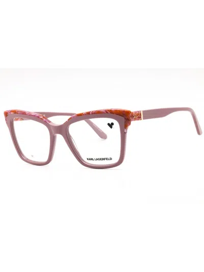Karl Lagerfeld Stylish Cat Eye Women's Eyeglasses - Kl6130 In Red