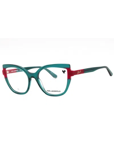 Karl Lagerfeld Stylish Cat Eye Women's Eyeglasses - Kl6132 In Green
