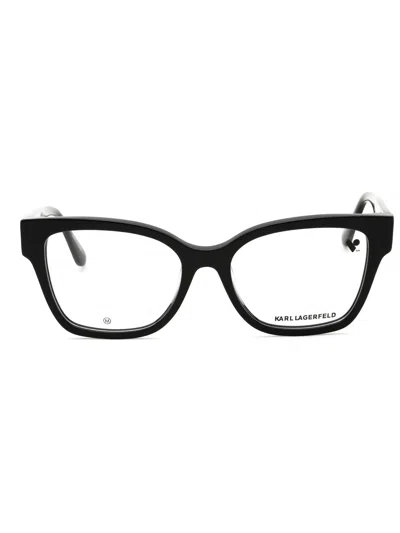 Karl Lagerfeld Stylish Rectangular Women's Eyeglasses In Black