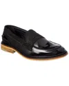 Karl Lagerfeld Suede Penny Loafer In Black
