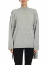 Karl Lagerfeld Melange Light Grey Pullover In Gris